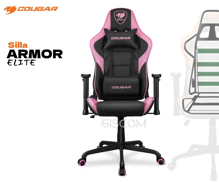 SILLA GAMING COUGAR ARMOR ELITE EVA ROSA